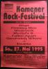 1995 Plakat Rockfestival Kamen Stadthalle